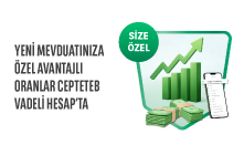 Yeni Mevduatınıza %37'e Varan Faiz Fırsatı CEPTETEB Vadeli Hesap’ta!